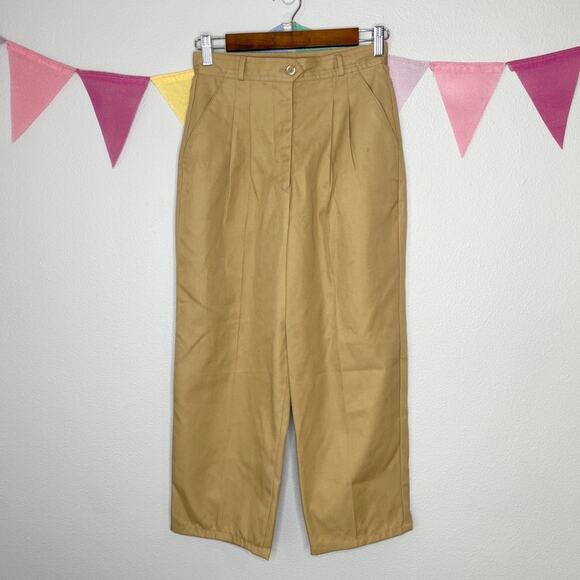 VTG 80’s Sheridan Square Tan Khaki Straight Pant | 10P - Picture 1 of 6